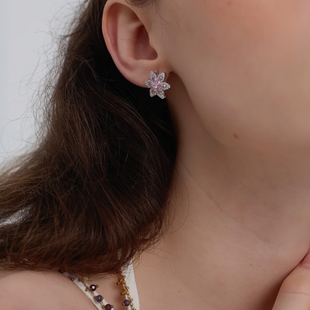 Star Lace Snowflake Earrings-6